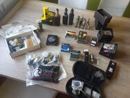 großes E-Zigaretten Paket, u.a. 5 Akkuträger, viele Verdampfer, Ersatzgläser, Coils, viel Zubehör - Dortmund Huckarde