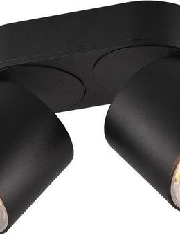 TRIO Leuchten Deckenleuchte GUAYANA, Deckenspot 2-flammig exkl 2x GU10 max 10W Spot verstellbar, Leuchtmittel wechselbar, warmweiß - kaltweiß, als Aufbauspot oder Einbauspot nutzbar Spot schwenkbar und drehbar