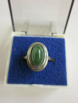Antiker Ring -830 er Silber-unbenutzt- grüner Stein - r 2- 2 - Mahlberg