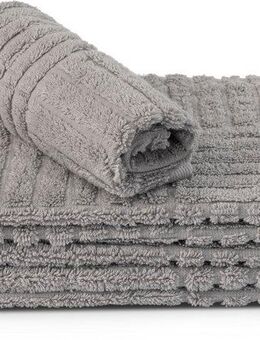 ROSS Waschhandschuh CARRE, (Packung, 6-St), 100% Baumwolle, Rippenstruktur, große Farbauswahl