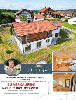 Einfamilienhaus mit tollem Ausblick und 3 Garagen - Ortenburg
