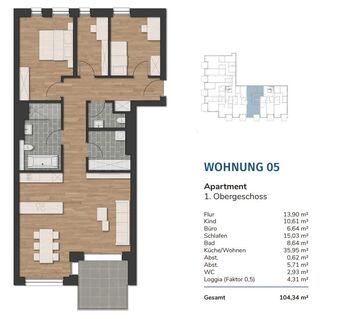 Havencity - Modernes Wohnen am Südstrand WE5 - Steuersparmodell