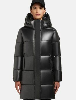 khujo Steppmantel Haya Shiny-YM Wasserdichter gesteppter Damen Winter Kurzmantel