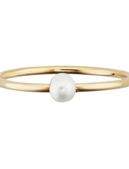 CAÏ Fingerring 925/- Sterling Silber vergoldet Perle