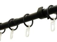 GARDINIA Gardinenstange Set Metall, Ø 19 mm, 1-läufig, ausziehbar, verschraubt, Aluminium, 1-Lauf