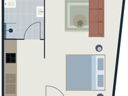 Perfekt für Senioren: 1-Zimmer-Wohnung mit elektrischen Rolläden & ebener Dusche in Hagen (05-101) - Hagen (Stadt der FernUniversität)