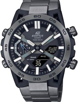 CASIO EDIFICE Smartwatch, Solaruhr, Armbanduhr, Herrenuhr, Bluetooth, Stoppfunktion,Phone Finder