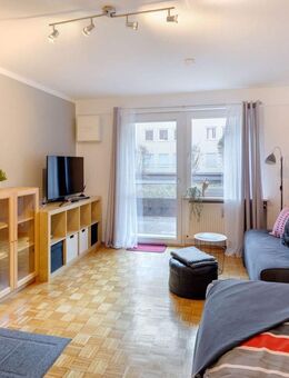 Sendling-Westpark: Helles 1-Zi.-Apartment mit schöner Südterrasse - München