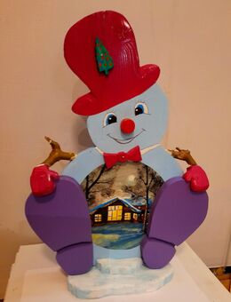 Weihnachtsdeko.Holz Schneemann Figuren. - Delmenhorst