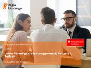 Leiter Vermögensberatung (w/m/d) Vollzeit / Teilzeit - Lauffen (Neckar)