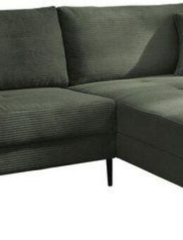 Trends by HG Ecksofa Summer L-Form, in Cord-Stoff mit Metallfuß