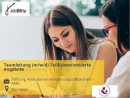 Teamleitung (m/w/d) Teilhabeorientierte Angebote - München