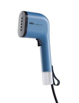 Braun Dampfbürste QuickStyle 3 GS 3024 BL - 22 g/min Dampfmenge, 30 Sek. Aufheizzeit, 1100 W, 1.100 W, 70 & 120 ml Wassertank, hitzebeständige Tasche, 2,0 m Kabel