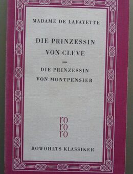 Madame de Lafayette: Die Prinzession von Cleve - Die Prinzessin von Montpensier - Münster