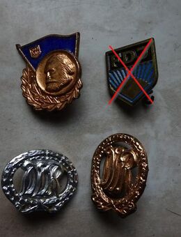 Anstecknadeln Pins DDR FDJ Karl Marx - Altenberg