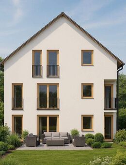 Neubau - Exklusive EG/OG/DG-Wohnung mit großem Garten/Terrasse - Wärmepumpe & PV - ruhige Lage - München