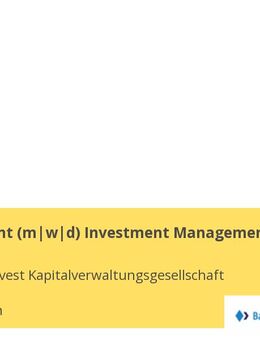 Werkstudent (m|w|d) Investment Management - München