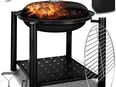 Starter Set Feuerschale mit Funkenschutz 3in1 Grill Feuerstelle BBQ Feuerkorb Garten in 42105