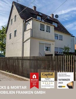 3-Familienhaus mit Gewerbehalle, Garage und großem Grundstück - Fürth