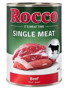 Top-Angebot Rocco Single Meat 24 x 400 g / 800 g 24 x 400 g: Rind