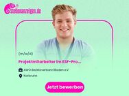 Projektmitarbeiter (m/w/d) im ESF-Projekt Pflege der Zukunft - Karlsruhe