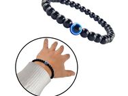 Armband Schwarz Perlenoptik und Blaue Nazar Boncuk Handschmuck 22cm 9,90 €* - Villingen-Schwenningen