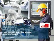 Leiter technische Projekte in der Industrie (m/w/d) - Veitshöchheim