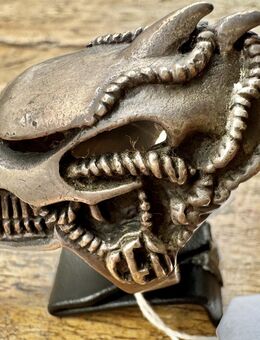 Alien Totenkopfring Silber 925 ungewöhnlich gross Skull Ring Gr61 - Köln
