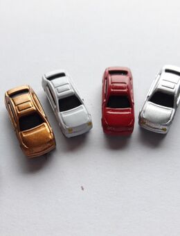 4 MERCEDES BENZ Coupé Modellautos für Modelleisenbahn Spur Z - Zwickau