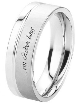 Herrenring Edelstahl HE135 mit Außengravur - Aholming