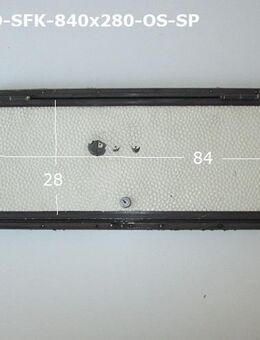 Hobby Staufachklappe ca 84 x 28 gebraucht Sonderpreis (Bohrlöcher) ohne Schlüssel (Stauraumklappe, Serviceklappe) - Schotten Zentrum