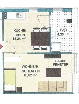 Helle 1, 1/2-Zi.-Wohnung im Großraum 88361 Altshausen / Kreis Ravensburg - Unterwaldhausen