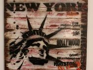 Stylisches Echtholzbild „New York“ für Amerika-Fans - Bocholt