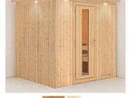 Karibu Sauna Sodin, BxTxH: 210 x 184 x 202 cm, 68 mm, (Set) ohne Ofen