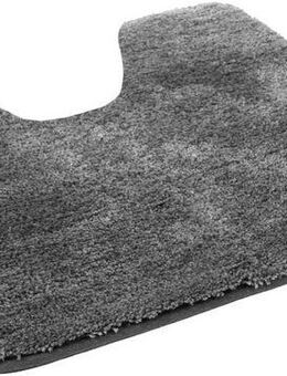 KiNZLER Badematte Chaozhou, Höhe 20 mm, rutschhemmend beschichtet, fußbodenheizungsgeeignet, Polyester, WC-Vorleger mit Ausschnitt, Badteppich, Uni Farben, weich, als rechteckig, rund & Set erhältlich