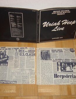 2 X LP Uriah Heep Live Hard Rock 1973 VINYL Doppelalbum - Stuttgart