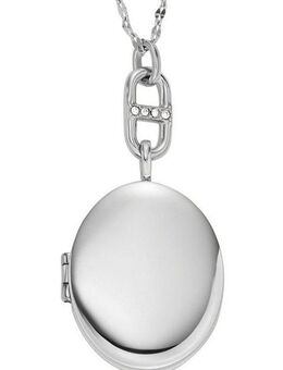 Fossil Kette mit Anhänger Schmuck Geschenk Edelstahl Halskette JEWELRY, mit Glasstein