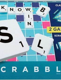 Mattel games Spiel Scrabble - 2 Spiele in 1, Familienspiel