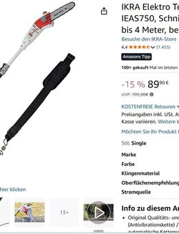 IKRA-elektrische Teleskop-Kettensäge (4m) - Recklinghausen