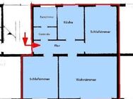 Helle ruhig gelegende 3-Zimmer Hochpaterre-Wohnung mit Balkon in Bahnhofsnähe zu vermieten - Bad Kissingen