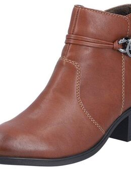 Rieker Stiefelette, Ankleboots, Klassik-Stiefelette, Blockabsatz, Innenreißverschluss