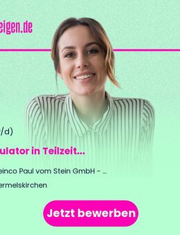 Kalkulator (m/w/d) in Teilzeit (20h - 30h) - Wermelskirchen