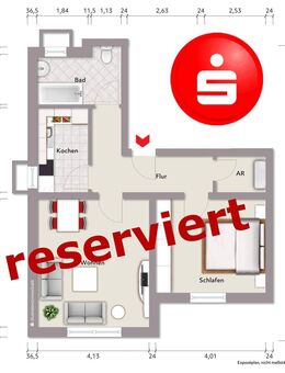 Souterrainwohnung in 97616 Bad Neustadt/Mühlbach - Bad Neustadt (Saale)