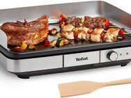 Tefal Tischgrill CB690D Maxi Plancha XXL, 2300 W, antihaftbeschichtet, inkl. abnehmbarem Windschutz + Holzspatel