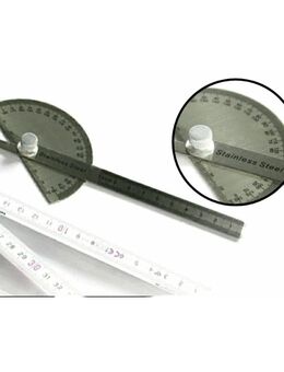 Winkelmesser 180° Winkellineal Halbkreis Edelstahl Messwerkzeug Lineal Schmiege 11,90 €* - Villingen-Schwenningen