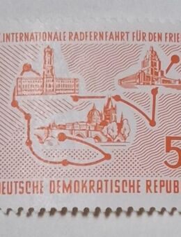 DDR 1957 Rad Langstreckenrennen Einzelmarke postfrisch - Görlitz