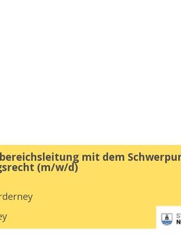 Stellv. Fachbereichsleitung mit dem Schwerpunkt Verwaltungsrecht (m/w/d) - Norderney