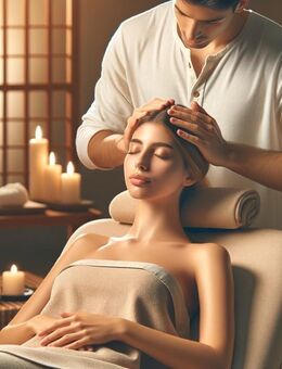 Kopfmassage gegen Kopschmerzen und für den gesamten Körper - Essen