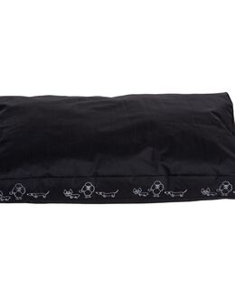 Hundekissen Silhouette schwarz - Größe L: L 120 x B 80 x H 8 cm