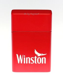 Seltenes WINSTON Metall Sturmfeuerzeug - NEU - rot Elektro-Feuerzeug - Bochum Wattenscheid